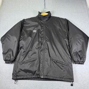 Easton Full Zip Lined Jacket Mens XL Black High Performance Athletic Fit Casual